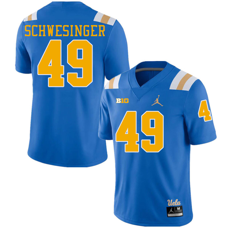 UCLA Bruins #49 Carson Schwesinger Big 10 Conference College Football Jerseys Stitched Sale-Royal